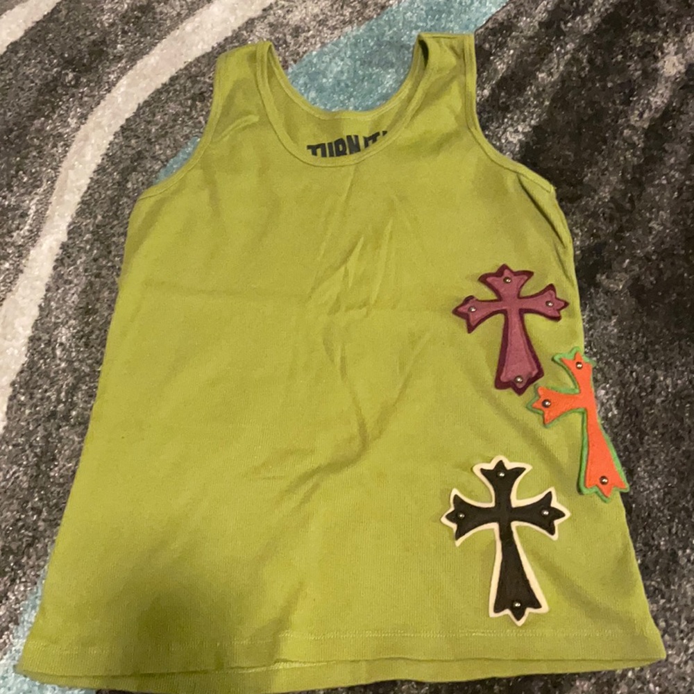 cute tank green top